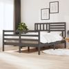 Estructura De Cama De Madera Maciza Blanca 140x190 Cm Vidaxl