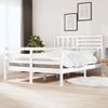 Estructura De Cama De Madera Maciza Blanca 140x200 Cm Vidaxl