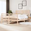 Estructura De Cama De Madera Maciza 150x200 Cm Vidaxl