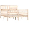 Estructura De Cama De Madera Maciza 150x200 Cm Vidaxl