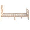 Estructura De Cama De Madera Maciza 150x200 Cm Vidaxl