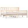 Estructura De Cama De Madera Maciza Super King 180x200 Cm Vidaxl