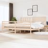 Estructura De Cama De Madera Maciza Super King 180x200 Cm Vidaxl