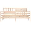 Estructura De Cama De Madera Maciza Super King 180x200 Cm Vidaxl