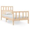 Estructura De Cama Individual Pequeña Madera Maciza 75x190 Cm Vidaxl