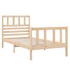 Estructura De Cama Individual Pequeña Madera Maciza 75x190 Cm Vidaxl