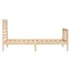 Estructura De Cama Individual Pequeña Madera Maciza 75x190 Cm Vidaxl