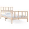 Estructura De Cama Individual De Madera Maciza 90x190 Cm Vidaxl