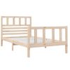 Estructura De Cama Individual De Madera Maciza 90x190 Cm Vidaxl