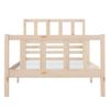 Estructura De Cama Individual De Madera Maciza 90x190 Cm Vidaxl