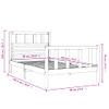 Estructura De Cama Individual De Madera Maciza 90x190 Cm Vidaxl