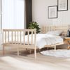 Estructura De Cama Doble Pequeña De Madera Maciza 120x190 Cm Vidaxl