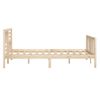 Estructura De Cama Doble Pequeña De Madera Maciza 120x190 Cm Vidaxl