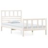 Estructura De Cama Madera Maciza Blanco 90x200 Cm Vidaxl