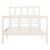 Estructura De Cama Madera Maciza Blanco 90x200 Cm Vidaxl