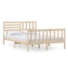 Estructura De Cama De Madera Maciza 140x200 Cm Vidaxl