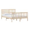 Estructura De Cama De Madera Maciza 140x200 Cm Vidaxl