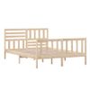 Estructura De Cama De Madera Maciza 140x200 Cm Vidaxl