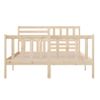 Estructura De Cama De Madera Maciza 140x200 Cm Vidaxl