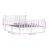 Estructura De Cama De Madera Maciza 150x200 Cm Vidaxl