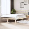 Estructura Cama Doble Pequeña Madera Maciza 135x190 Cm Vidaxl