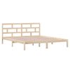 Estructura Cama Doble Pequeña Madera Maciza 135x190 Cm Vidaxl