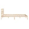 Estructura De Cama Madera Maciza De Pino 140x190 Cm Vidaxl