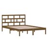 Estructura De Cama Madera Maciza De Pino Marrón Miel 140x200 Cm Vidaxl