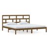 Estructura De Cama Madera Maciza De Pino Marrón Miel 200x200 Cm Vidaxl