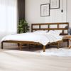 Estructura De Cama Madera Maciza De Pino Marrón Miel 200x200 Cm Vidaxl