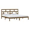 Estructura De Cama Madera Maciza De Pino Marrón Miel 200x200 Cm Vidaxl