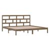 Estructura De Cama Madera Maciza De Pino Marrón Miel 200x200 Cm Vidaxl