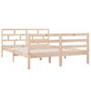 Estructura De Cama De Madera Maciza De Pino 140x190 Cm Vidaxl