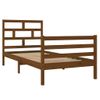 Estructura De Cama Madera Maciza Pino Marrón Miel 90x200 Cm Vidaxl