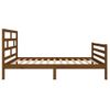 Estructura De Cama Madera Maciza Pino Marrón Miel 90x200 Cm Vidaxl