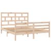 Estructura De Cama De Madera Maciza 150x200 Cm Vidaxl