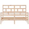 Estructura De Cama De Madera Maciza 150x200 Cm Vidaxl