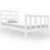 Estructura De Cama Madera Maciza De Pino Blanco 90x190 Cm Vidaxl