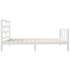 Estructura De Cama Madera Maciza De Pino Blanco 90x190 Cm Vidaxl