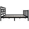 Estructura De Cama Madera Maciza Pino Negra Doble 120x190 Cm Vidaxl