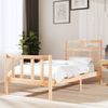 Estructura De Cama Madera Maciza De Pino 90x200 Cm Vidaxl