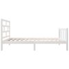 Estructura De Cama Madera Maciza De Pino Blanco 90x200 Cm Vidaxl