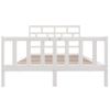 Estructura De Cama Madera Maciza De Pino Blanco 120x200 Cm Vidaxl