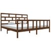 Estructura De Cama Madera Maciza De Pino Marrón Miel 200x200 Cm Vidaxl