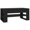 Mesa De Centro Madera Contrachapada Negro 102x55x45 Cm Vidaxl