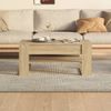 Mesa De Centro Madera Contrachapada Roble Sonoma 102x55x45 Cm Vidaxl