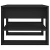 Mesa De Centro Madera Contrachapada Negro 55,5x55x45 Cm Vidaxl