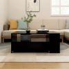 Mesa De Centro Madera Contrachapada Negro 102x55x42 Cm Vidaxl