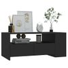 Mesa De Centro Madera Contrachapada Negro 102x55x42 Cm Vidaxl