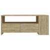 Mesa De Centro Madera Contrachapada Roble Sonoma 102x55x42 Cm Vidaxl